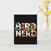 Bird Nerd Funny Birdwatching Birdwatcher Bird Love Karte (Gelbe Blume)