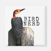 Bird Nerd Red-Bellied Woodpecker Magnet (Vorne)