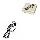Bird Nerd Red Kardinal Artwork Gummistempel (Stempel)