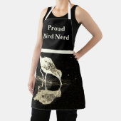 Bird Nerd Reflection Schwarz-weiß Moderner Vogelbe Schürze (InSitu)