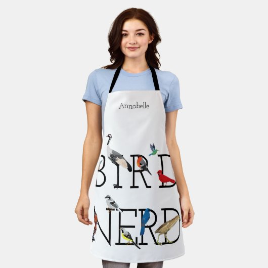 Bird-Nerd-Sortiment Drei Schürze (Getragen)