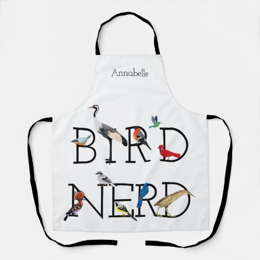 Bird-Nerd-Sortiment Drei Schürze (Vorderseite)