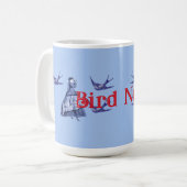 Bird Nerd Woman Binoculars Kaffeetasse (Vorderseite Links)