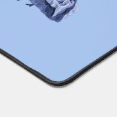 Bird Nerd Woman Binoculars Schreibtischunterlage (Ecke)