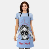 Bird Nerd Woman Binoculars Schürze (Getragen)