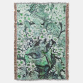 BIRD NEST, BAUM, GRÜNE WEISSE BLUMEN DECKE (Vorderseite Vertikal)