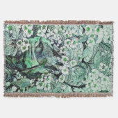 BIRD NEST, BAUM, GRÜNE WEISSE BLUMEN DECKE (Vorderseite)