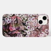 BIRD NEST , BAUM MIT WEISSEN PINKSPRINGBLUMEN Case-Mate iPhone HÜLLE (Rückseite (Horizontal))