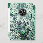 BIRD NEST, BAUM, WEISSE BLUE SPRING BLUMEN MONOGRA ANKÜNDIGUNG (Vorne/Hinten)