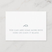 Bird Nest Diaper Raffle Babydusche Einsteckkarte Begleitkarte (Rückseite)