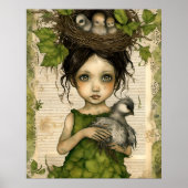 Bird Nest Doll Collage Poster (Vorne)