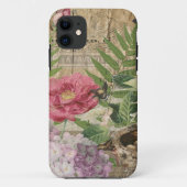 Bird Nest Floral Garden Blume Butterfly Art Case-Mate iPhone Hülle (Rückseite)