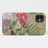 Bird Nest Floral Garden Blume Butterfly Art Case-Mate iPhone Hülle (Rückseite (Horizontal))