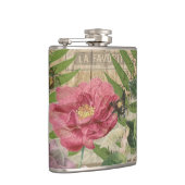 Bird Nest Floral Garden Blume Butterfly Art Flachmann (Rechts)