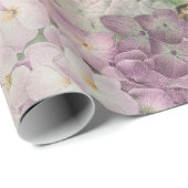 Bird Nest Floral Garden Blume Butterfly Art Geschenkpapier (Rolleneckpunkt)