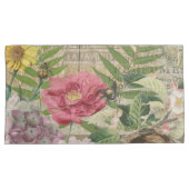 Bird Nest Floral Garden Blume Butterfly Art Kissenbezug (Vorderseite-Rechts)