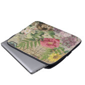 Bird Nest Floral Garden Blume Butterfly Art Laptopschutzhülle (Vorne Knopf)