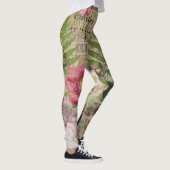 Bird Nest Floral Garden Blume Butterfly Art Leggings (Rechts)