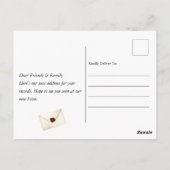 Bird Nest New Zuhause Moving Ankündigung Postkarte (Rückseite)