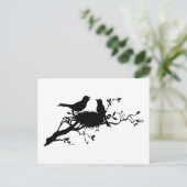 Bird Nest Postkarte (Stehend Vorderseite)