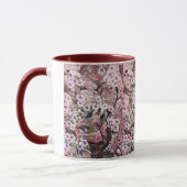 BIRD NEST, ROTE WEISSE PINKSPRINGBLUMEN TASSE (Links)