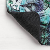 BIRD NEST, weiß blau Mousepad (Ecke)
