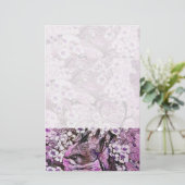 BIRD NEST, weiß rosa Briefpapier (Stehend Vorderseite)