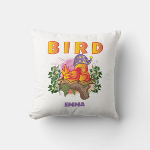 BIRD NIEDLICH LOVELY FUNNY PERSONALISIERT KIDS KISSEN
