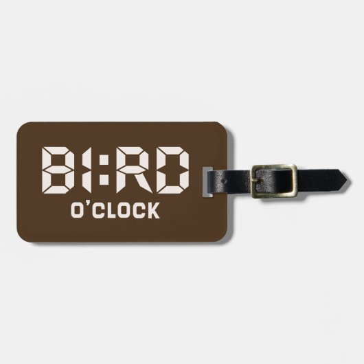 BIRD O'Clock Gepäckanhänger (Vorderseite horizontal)