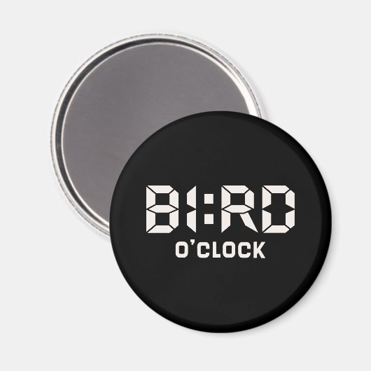 BIRD O'Clock Magnet (Vorderseite/Rückseite)