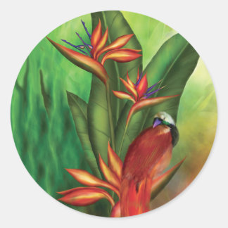 Bird of Paradise Art Aufkleber