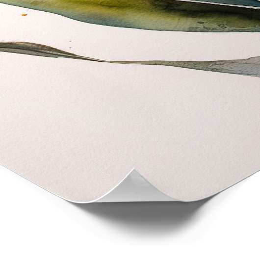 Bird of Paradise Art Print Poster (Ecke)