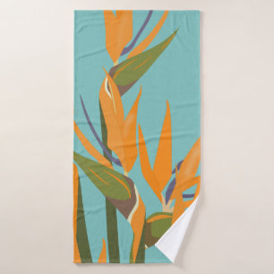 Bird of Paradise Badetuch Badehandtuch
