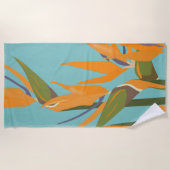Bird of Paradise Beach Handtuch (Vorderseite)