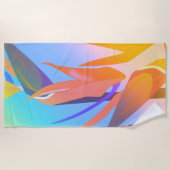 Bird of Paradise Beach Handtuch (Vorderseite)