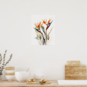 Bird of Paradise Blume Art Print Poster (Küche)