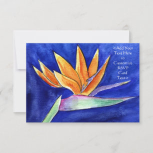 Bird of Paradise Blume Art UAWG Invitation Cards Einladung