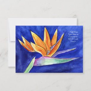 Bird of Paradise Blume Art UAWG Invitation Cards Einladung