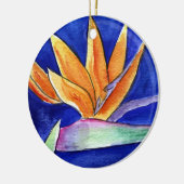 Bird of Paradise Blume Artwork Pendant zur Ornamen Keramik Ornament (Links)