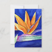 Bird of Paradise Blume Einladung (Vorderseite)