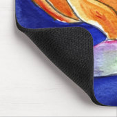 Bird of Paradise Blume Kunstwerk Malerei Mousepad (Ecke)