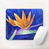 Bird of Paradise Blume Kunstwerk Malerei Mousepad (Mit Mouse)
