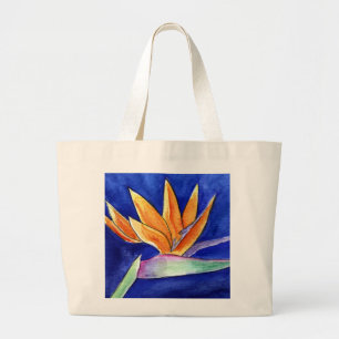 Bird of Paradise Blume Kunstwerk Malerische Tasche