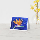 Bird of Paradise Blume Malerei Mitteilungskarten (Gelbe Blume)