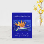 Bird of Paradise Blume Malerei Mitteilungskarten (Gelbe Blume)