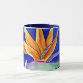 Bird of Paradise Blume Malerei Tasse oder Cups (Zentrum)
