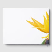 Bird-of-paradise Blume Wedding Guest Book Gästebuch (Rückseite)