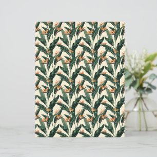 Bird of Paradise Botanical Muster Scrapbook Paper