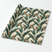 Bird of Paradise Botanical Pattern Decoupage Geschenkpapier (Ungerollt)