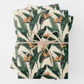 Bird of Paradise Botanical Pattern Decoupage Geschenkpapier Set (Beispiel)